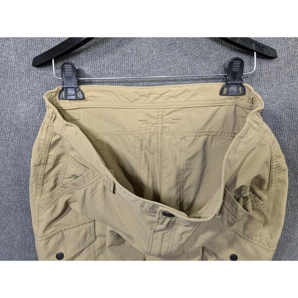 Duluth Trading Cargo Pants Mens 34x32 Nylon Khaki Elastic Waist Lightweight - Picture 8 of 11